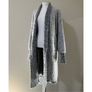 Vintage 80’s Sideffects Size Medium Open Knit Long Cardigan